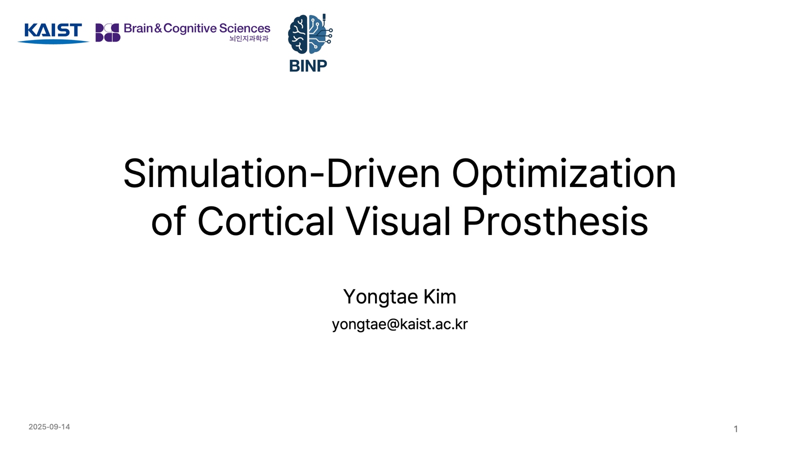 Research - Yongtae Kim